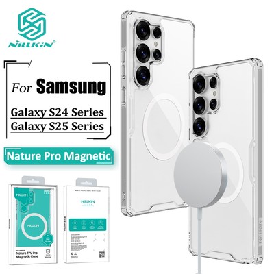 Nillkin Từ Tính Dành Cho Samsung Galaxy S26 Ultra S26 / S25 / S24 Ultra Ốp điện thoại Túi Khí Trong Suốt Chống Sốc Ốp điện thoại