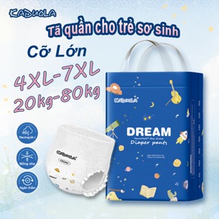 Tã Kaduola cỡ lớn (4XL-7XL) tã siêu mềm (5XL) và tã quần chống tràn (6XL) phù hợp cho trẻ sơ sinh và trẻ mới biết đi mũm mĩm