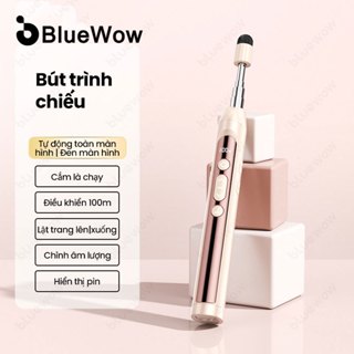  Bluewow 2.4GHz Sạc PowerPoint Không Dây Trình Bày Clicker Với Điều Khiển Từ Xa Laser Cho Văn Phòng PPT 