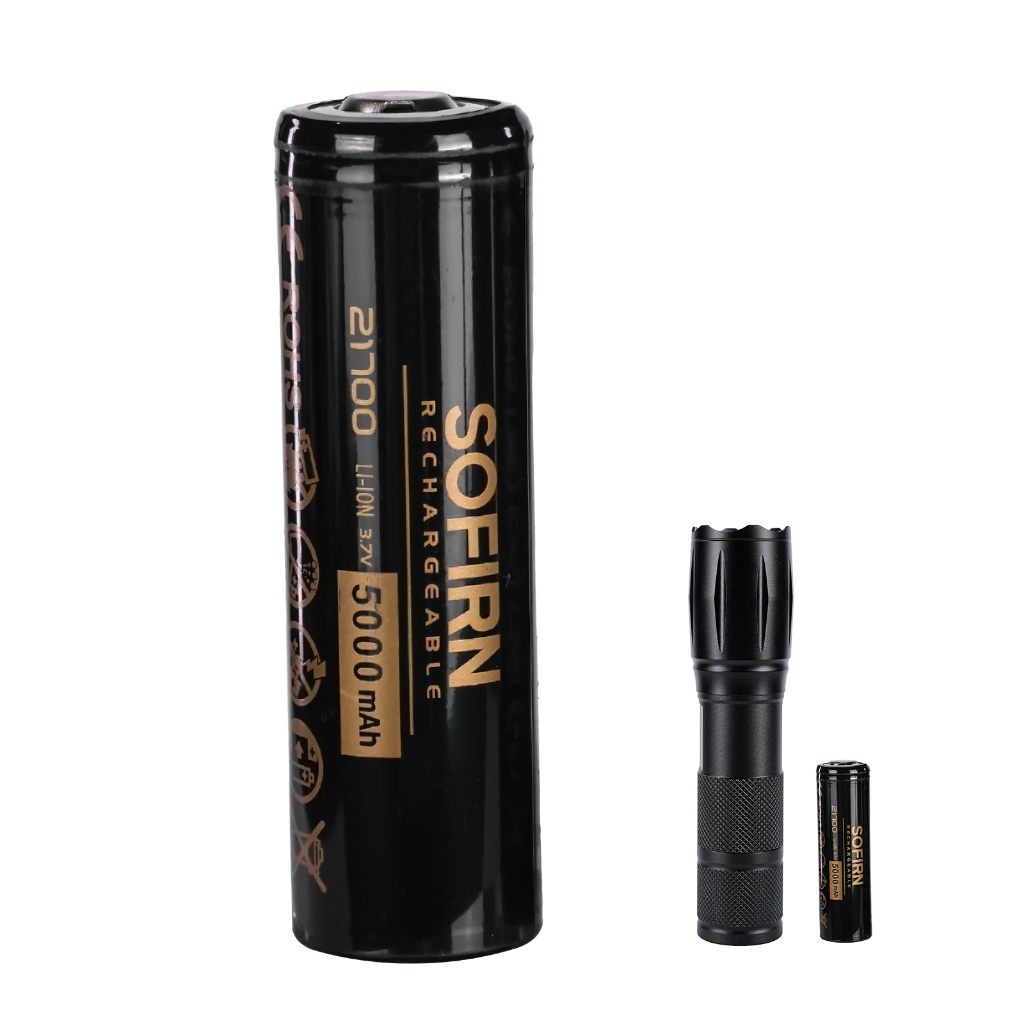 SOFIRN 21700 / 18650 cho Đèn pin EDC nhỏ gọn – Đầu nút 21700 (Tương thích với SD09L / Q8PLUS) & 4000