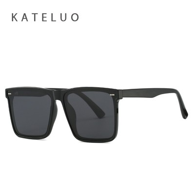 Kateluo Mới TR90 Kính Mát Vuông Dành Cho Nam Kính Mát Phân Cực Hợp Thời Trang UV400 Bảo Vệ Lái Xe Ngoài Trời XZ8082
