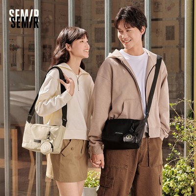 Semir Nam Túi Đeo Ngang Du Lịch Di Động Thời Trang Ngoài Trời Cặp Đôi Ba Lô Dung Tích Lớn Bánh Bao Chữ Hợp Thời Trang