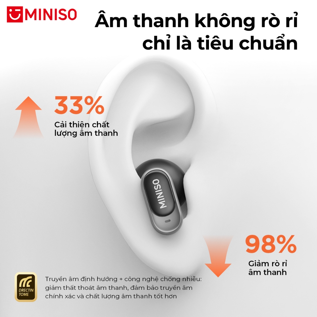 Tai nghe Bluetooth Dịch MINISO MS105 AI dịch Tai nghe Bluetooth 6.0 Tai Nghe bluetooth Thể Thao Có mic Chống Nước Âm Độ trễ thấp Bản dịch hai chiều Biên bản cuộc họp Du lịch xã hội Tai nghe thiết yếu để dịch | BigBuy360 - bigbuy360.vn