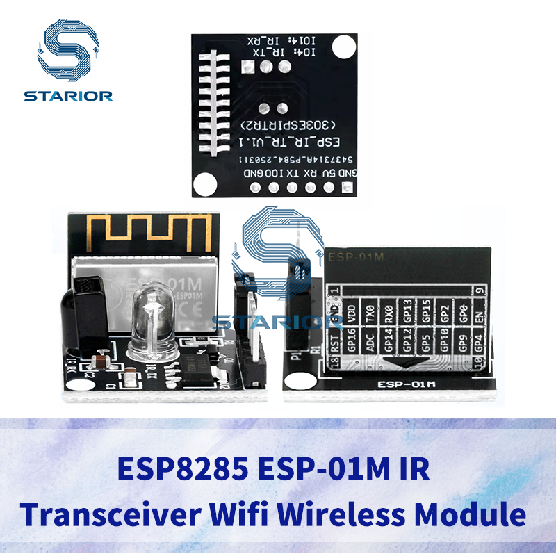ESP8285 ESP-01M IR Bộ thu phát Wifi Mô-đun không dây Công tắc điều khiển từ xa Phát triển Bảng học t