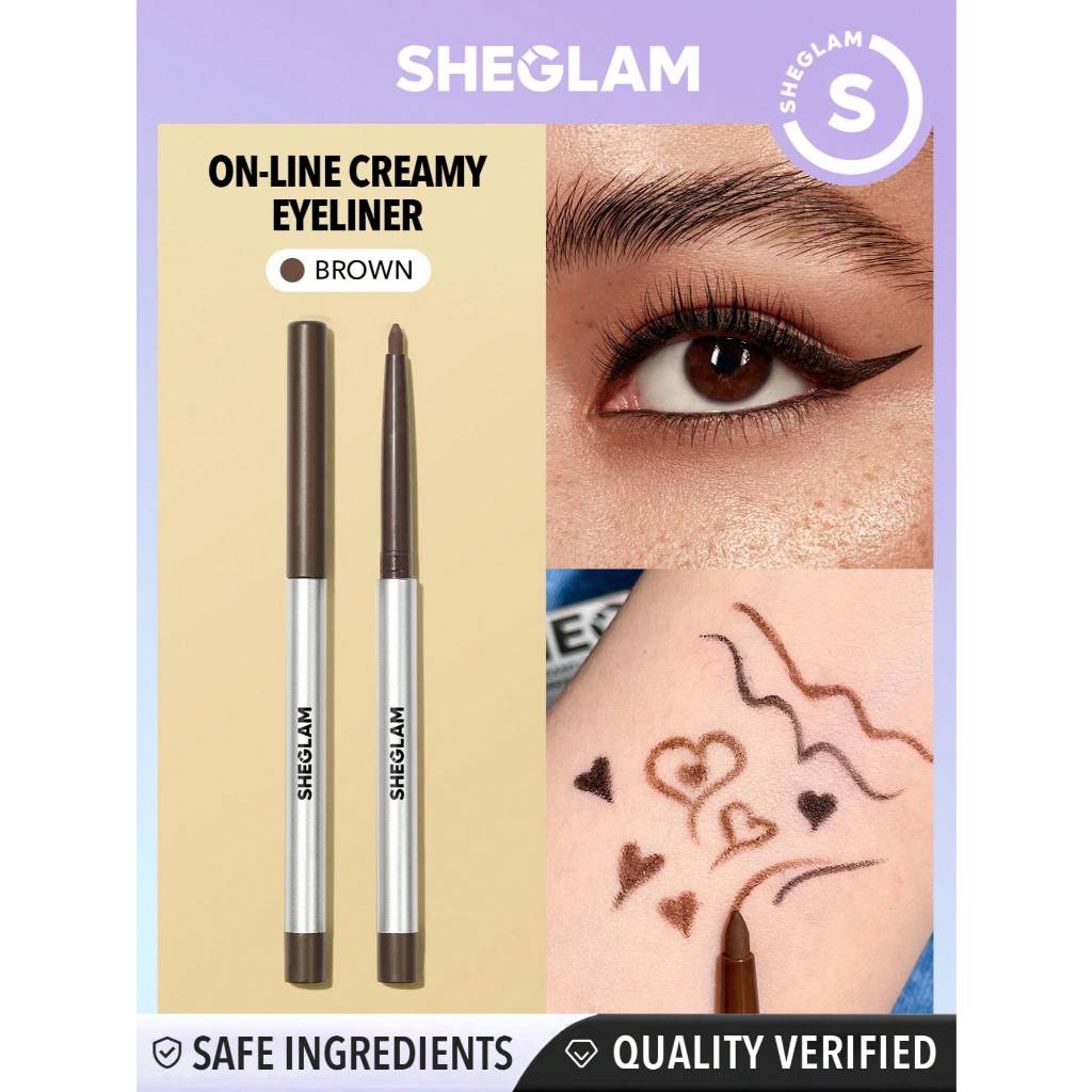 Bút Kẻ Mắt Dạng Gel SHEGLAM Chống Nước, Lâu Trôi, Không Lem, Đầu Bút Mềm Mịn, Dễ Vẽ, Giúp Đôi Mắt To Tròn Tự Nhiên | BigBuy360 - bigbuy360.vn