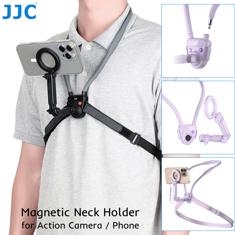 JJC MNM-MS1 Giá đỡ điện thoại cổ từ tính Giá đỡ điện thoại rảnh tay cho Camera hành động & Điện thoạ