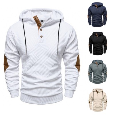 Áo hoodie nam Jacquard dáng rộng, thể thao chống gió - Comforta LY119