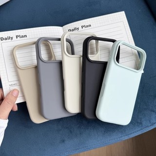 Có Logo Màu Đen Sâu Đơn Giản Màu Nguyên Chất Ốp Lưng Điện Thoại Silicon Tương Thích Cho IPhone 17 16 15 Pro Max 14 13 12 11 Pro Max Ốp Lưng Trọn Gói