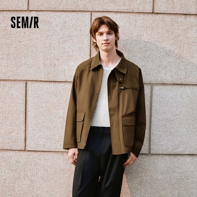 Semir Áo Khoác Nam Retro Corduroy Thu Đông 2025