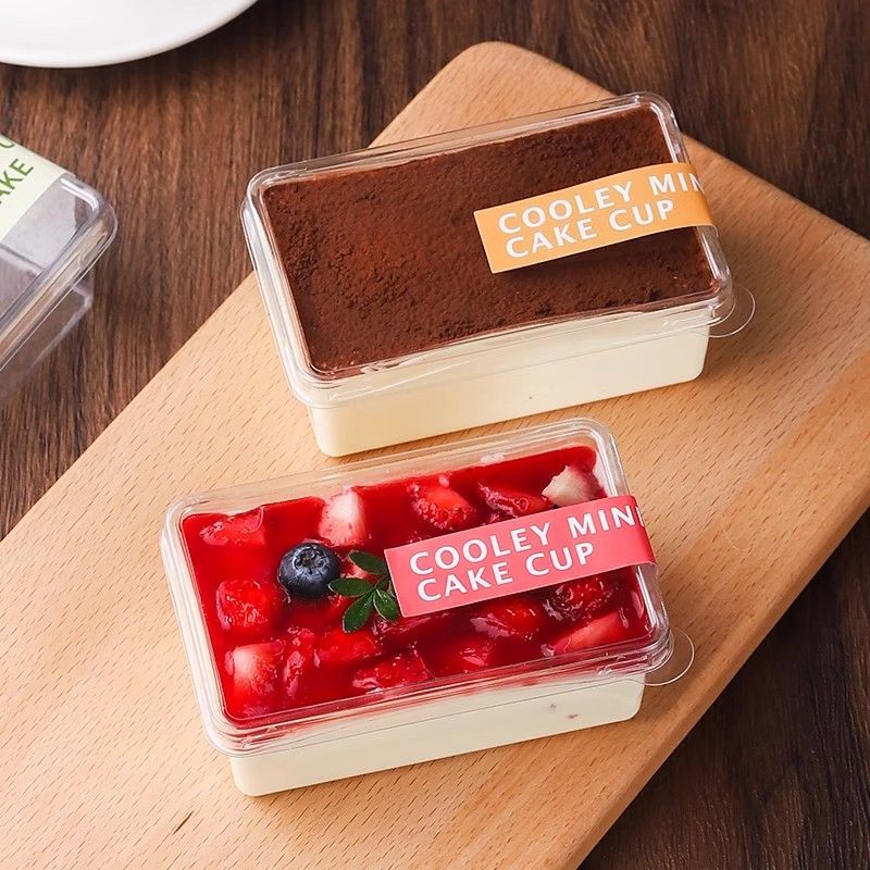 Hộp bánh LM Tornado 240ml 50 chiếc | Hộp nhựa cứng trong suốt | Bao bì Tiramisu | Hộp tráng miệng có