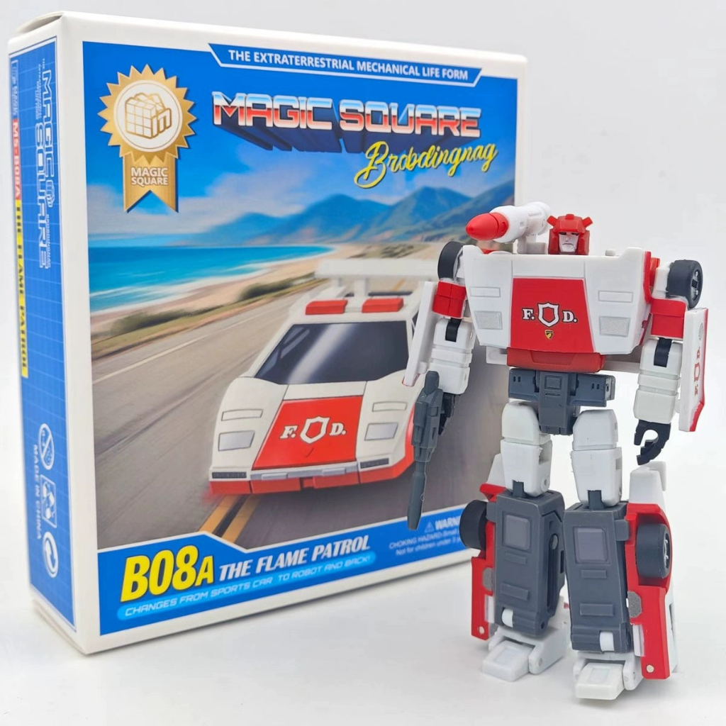 2025 MỚI Biến Đổi MS-TOYS Ms-B08A Đỏ Xe Chiến Binh Quy Mô Nhỏ Đồ Chơi Bé Trai