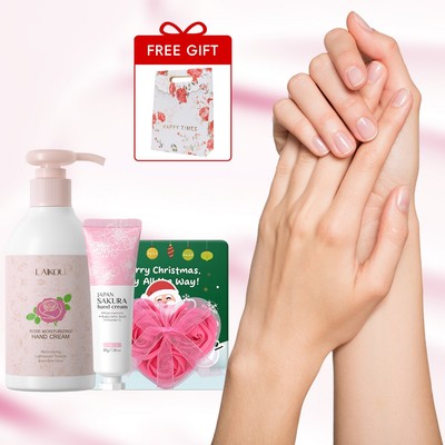 Bộ Kem Làm Mềm Tay LAIKOU - Dành Cho Da Khô Siêu Dưỡng Ẩm Tươi Không nhờn Quà Tặng Giáng Sinh Quà Tặng Phụ Nữ Chăm Sóc Da