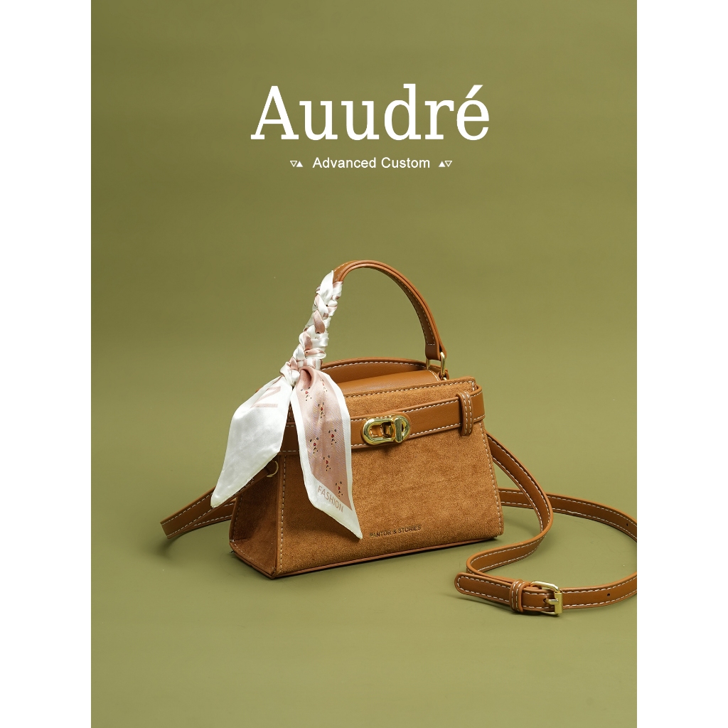 Auudre Cao Cấp Họa Tiết Retro Túi Xách Nữ Đi Làm Túi Messenger