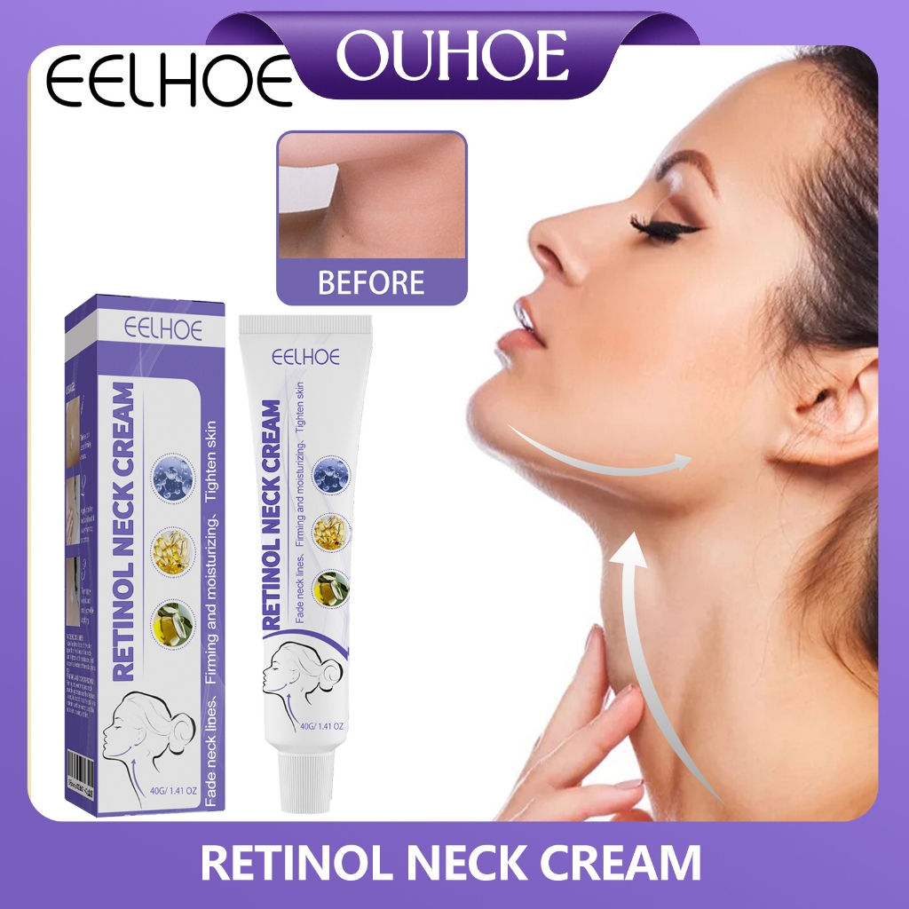 EELHOE Retinol Kem Cổ Phai Màu Đường Cổ Dưỡng Ẩm Làm Chặt Cổ Kem Massage Da