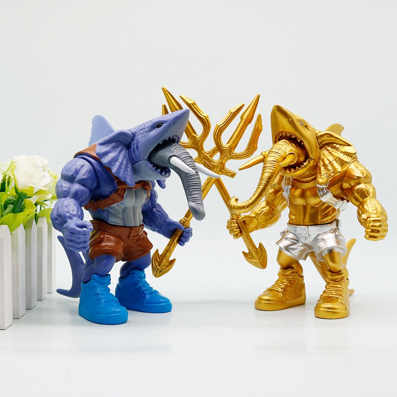 15cm AI Game Tung Tung Tung Sahur Tralaero Tralala Vàng Aquaman Cá Mập Quái Vật Trident Sharkephant 