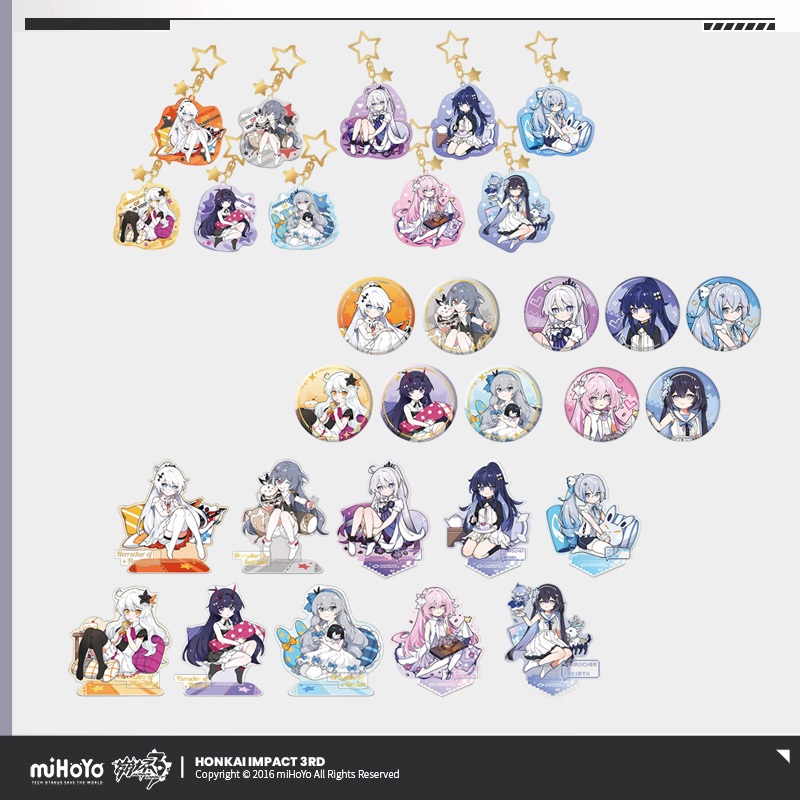 Sunsyea Honkai Impact 3rd Official Merch miHoYo Original Authentic XBDLZ Series Acrylic Đứng Huy Hiệ