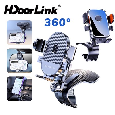 Bảng Điều Khiển HdoorLink Giá Đỡ Điện Thoại Ô Tô Xoay Đa Năng Dash Kẹp Gắn Điện Thoại Di Động Giá Đỡ Cố Định Cho Điện Thoại 4.7-7.2in