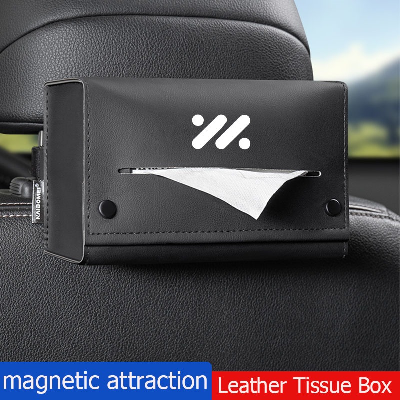Tấm che nắng ô tô treo lưng hộp đựng khăn giấy, hộp đựng khăn ăn từ tính thích hợp cho IM L6 L7 LS6 