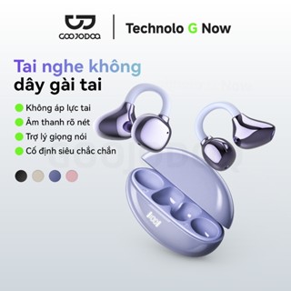 GOOJODOQ Tai nghe không dây kẹp Bluetooth 5.3 Kết nối ổn định Cảm ứng thông minh và Trợ lý AI Móc có thể điều chỉnh