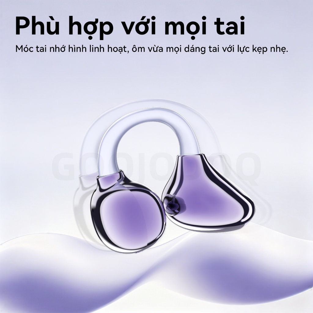 GOOJODOQ Tai nghe không dây kẹp Bluetooth 5.3 Kết nối ổn định Cảm ứng thông minh và Trợ lý AI Móc có thể điều chỉnh | BigBuy360 - bigbuy360.vn