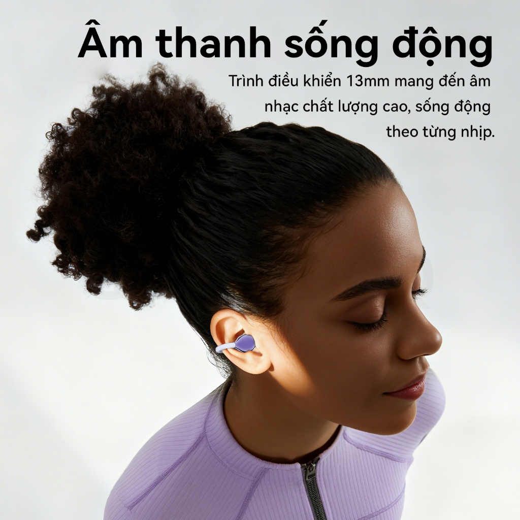 GOOJODOQ Tai nghe không dây kẹp Bluetooth 5.3 Kết nối ổn định Cảm ứng thông minh và Trợ lý AI Móc có thể điều chỉnh | BigBuy360 - bigbuy360.vn