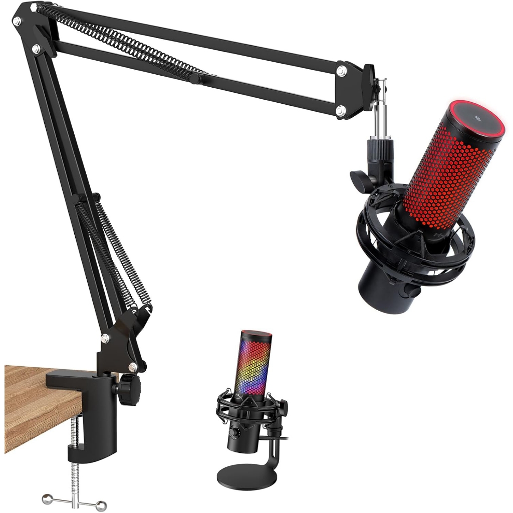 QuadCast 2 Boom Arm, Mic Arm Micro Arm cho HyperX QuadCast 2 với HyperX QuadCast 2 Pop Filter, Bộ ch