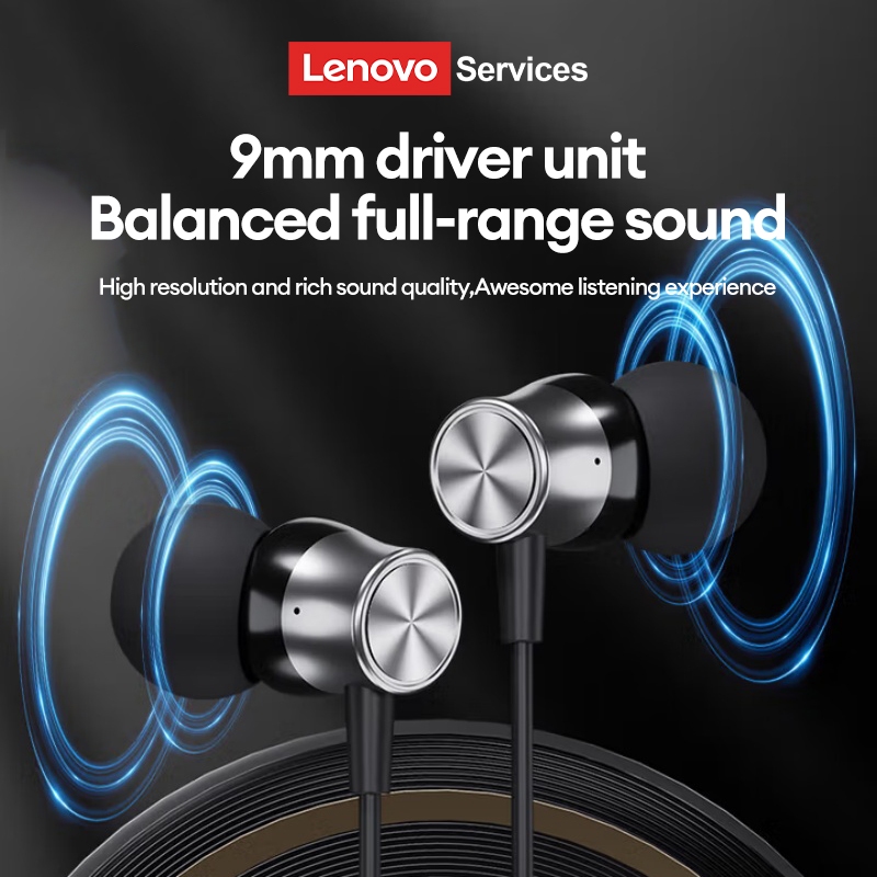 Tai nghe có dây Lenovo LY108B Chất lượng âm thanh HD Độ trễ thấp Nhẹ di động không thấm nước thoải mái khi đeo | BigBuy360 - bigbuy360.vn