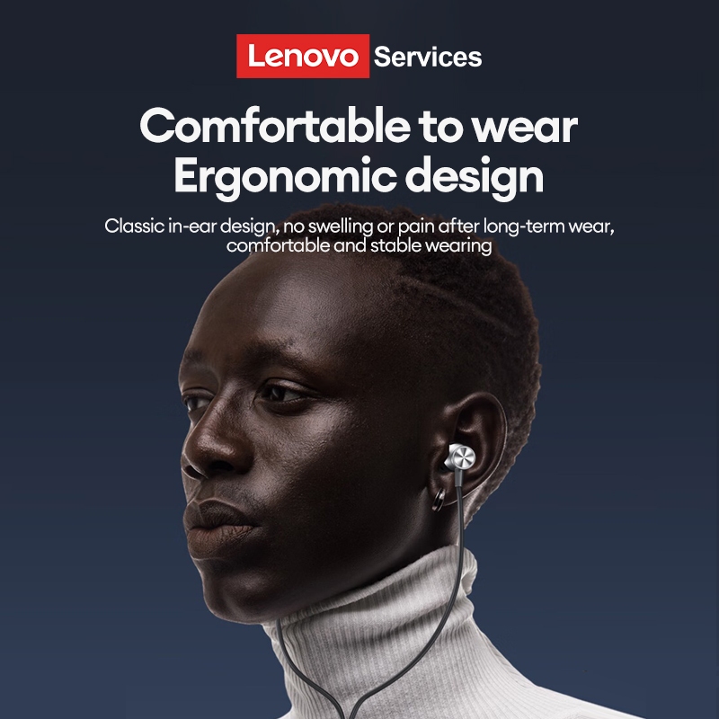 Tai nghe có dây Lenovo LY108B Chất lượng âm thanh HD Độ trễ thấp Nhẹ di động không thấm nước thoải mái khi đeo | BigBuy360 - bigbuy360.vn