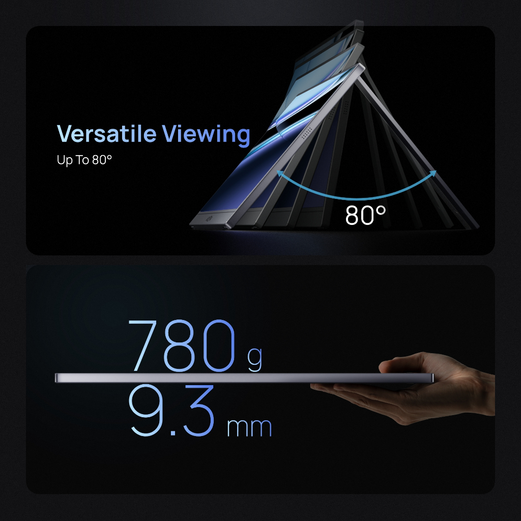 Màn hình di động ARZOPA 16.1 '' 180Hz-Z3FC Xám, Màn hình di động chân đế 2,5K 107% sRGB với HDR, Siêu mỏng, Chăm sóc mắt, Màn hình thứ hai bên ngoài cho máy tính xách tay, PC, PS5, Mac, Xbox | BigBuy360 - bigbuy360.vn