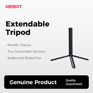 Tripod OBSBOT | Chân Đế Quay Mini Để Bàn Gấp Gọn | Mở Rộng 1.4m, Nặng 0.3kg | Cho Camera Live Stream Webcam Meet, Meet 2, Meet SE