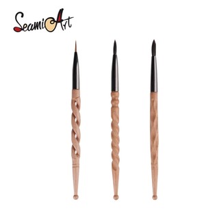 SeamiArt 1 Khắc Gỗ Sóc Sable Nghệ Sĩ Sơn Bàn Chải Cho Màu Nước Vẽ Hallowmas Quà Tặng