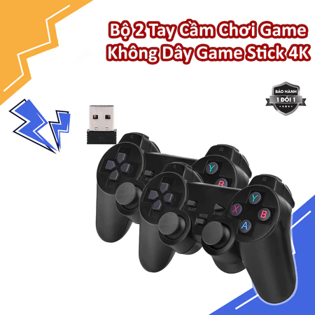 Bộ 2 tay cầm chơi game stick , stick đỏ x2 pro,Tay cầm chơi game không dây wireless 2.4G cho Android
