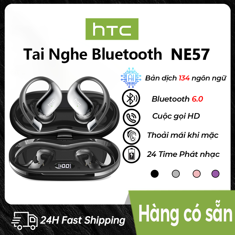 HTC NE57 Tai Nghe Phiên Dịch tai nghe bluetooth 6.0 Tai nghe không dây âm thanh nổi HiFi Al Tai nghe không dây dịch | BigBuy360 - bigbuy360.vn