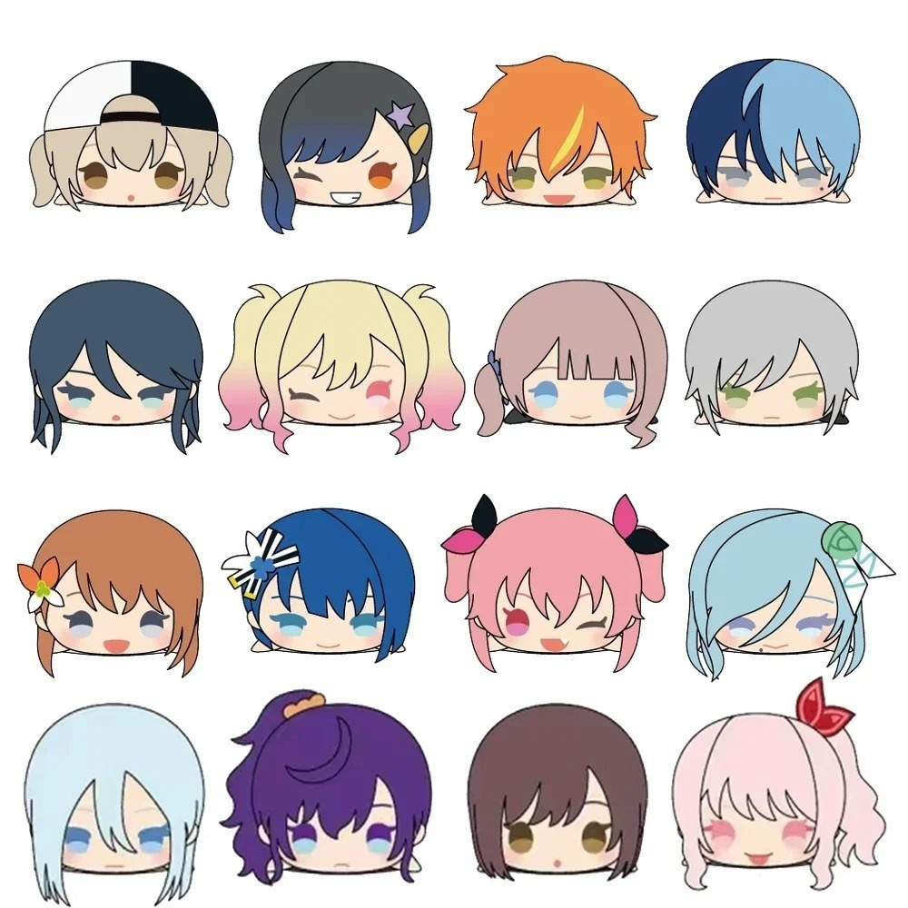 Nhồi Bông PJSK 8cm Mochi Linh Vật Sang Trọng Mặt Dây Chuyền Đồ Chơi Anime PROJECT SEKAI Wonderlands 