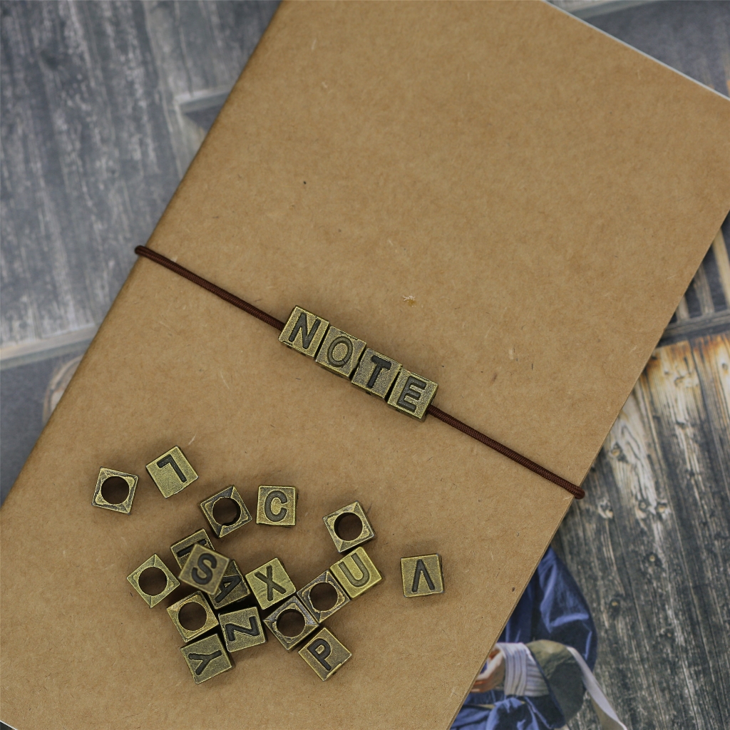 DIY Traveler 's Notebook Vintage Letter A-Z CharmTravel Notebook Trang Sức Trang Trí