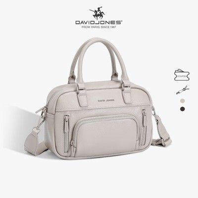 David Jones Paris Colette 2025 / 2026 Thu Đông Nữ Lớn Sỏi Da Pu Nữ Mềm Mại Và Mềm Mại Đeo Ngang Top-handle Túi