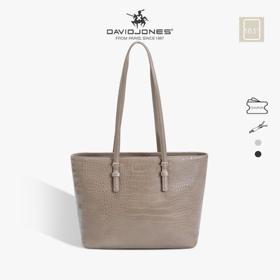 David Jones Paris SERAphine 2025 / 2026 Thiết kế Croco thu đông - Túi tote giả da in hình cá sấu Túi đeo vai