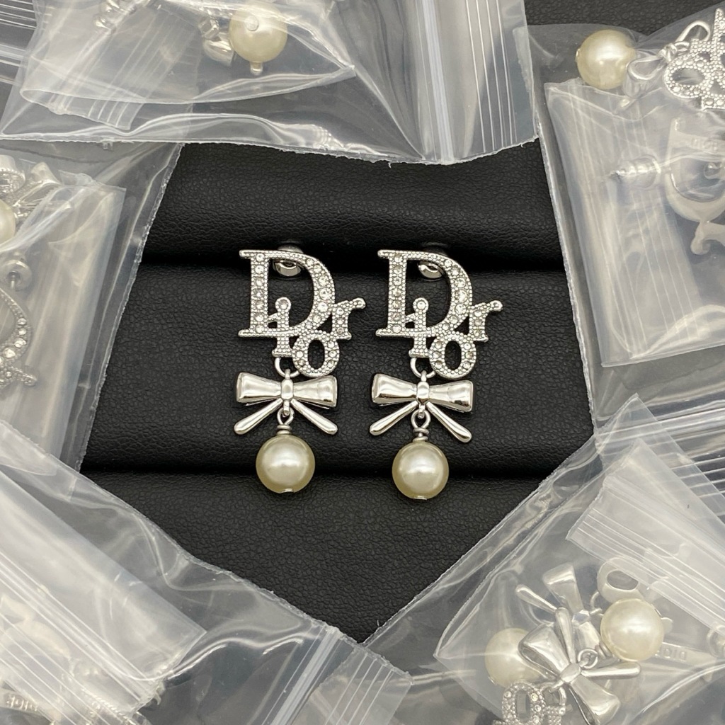 Dijia Bông Tai Retro Phong Cách Chanel, Thiết Kế Thanh Lịch Với Ngọc Trai Nhỏ