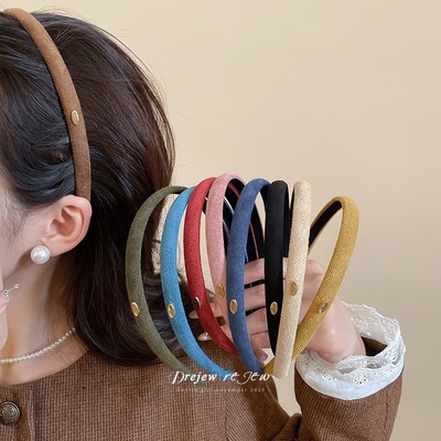 Dây băng đô tóc vải Hàn Quốc mùa thu đông, phụ kiện thời trang dành cho nữ