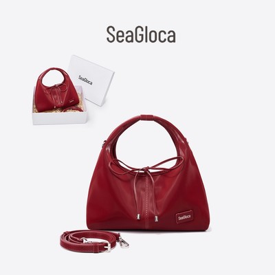 Seagloca Túi xách da SeaGloca kèm hộp quà tặng-Túi đựng quà cao cấp được phân hủy theo nơ​ Dành Cho Nữ Số 46 Quà Giáng sinh