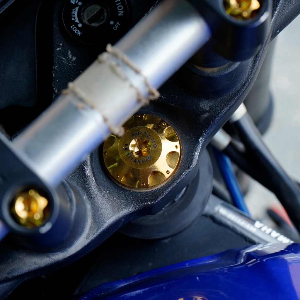 RTAMO Titan Gr5 Bu lông trung tâm M14 Fit R3 MT-03 M12 Fit Italjet200 Italjet300