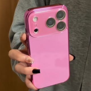 Macaron Ống Kính Cửa Sổ Lớn Kính Mới Ốp lưng IPhone 17 16 15 14 13 12 11 Pro Max Cho 17ProMax Bảo Vệ Mặt Sau Điện Thoại