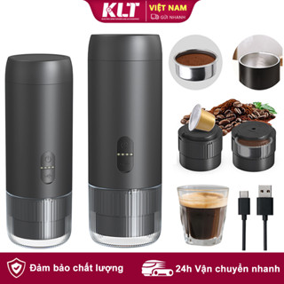 Máy pha cà phê Espresso điện không dây 2 trong 1 CLITON Máy pha cà phê Mini cầm tay - Viên nang làm lạnh / nóng Khả năng tương thích nguồn cà phê 20Bar