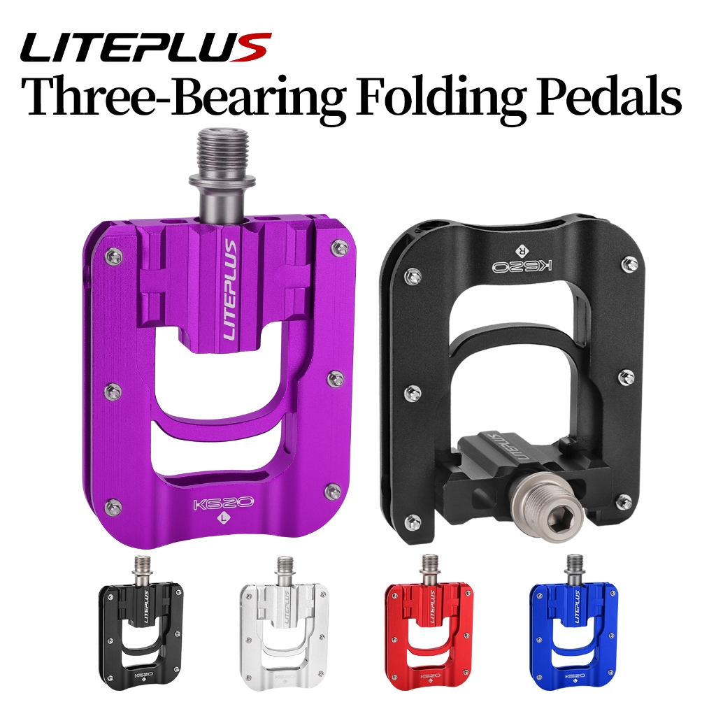 LITEPLUS K620 Bàn Đạp Gấp Brompton Ba Vòng Bi Chống Trượt, Sửa Đổi P8