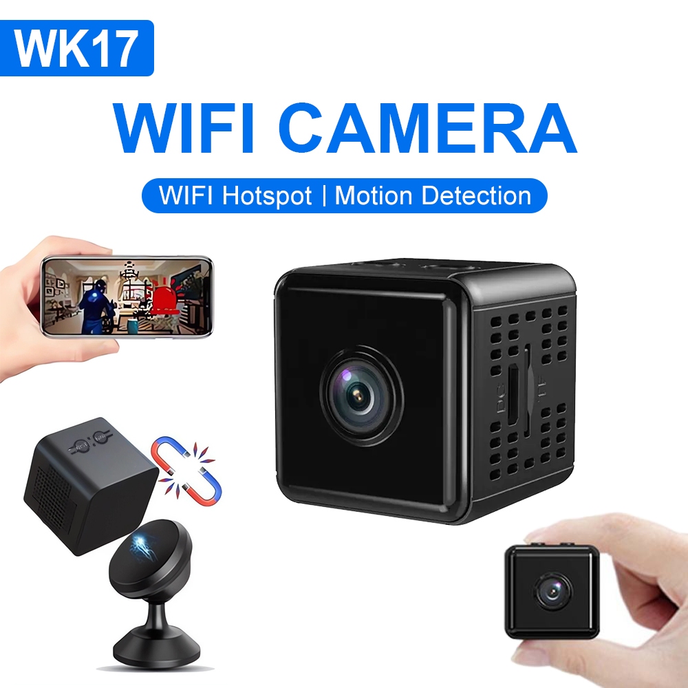 WK17 Mini WIFI Camera Micro Camera Thân Máy Ghi Cam Máy Quay DV Camera Từ Xa IP Cam