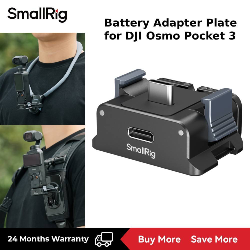 Tấm chuyển đổi pin SmallRig cho DJI Osmo Pocket 4 / Pocket 3 5376