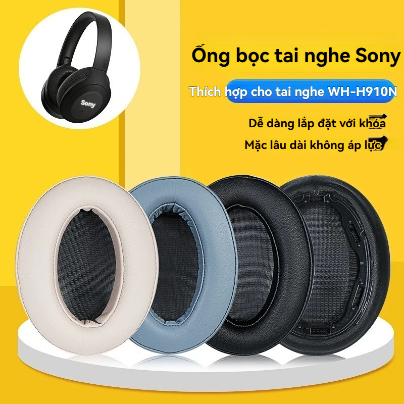 Thích hợp cho Sony Sony Sony WH-H910N Đệm Tai Nghe H910n Bịt Tai Đầu Gắn Tia Phụ Kiện Bảo Vệ Thay Th