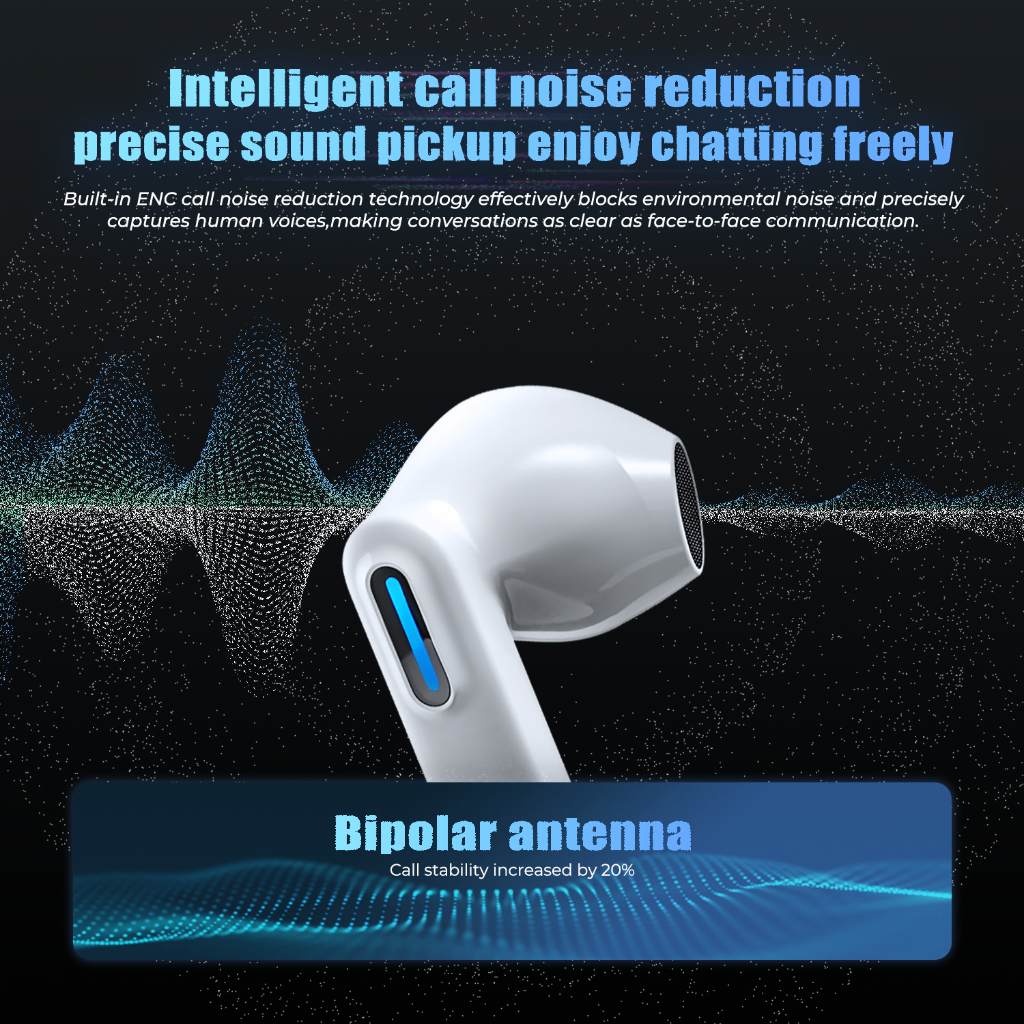 Bảo hành một năm, Tai nghe Bluetooth chơi game HTC NE49 AI phiên dịch thời gian thực TWS, Bluetooth 6.0 độ trễ thấp, chất lượng âm thanh HiFi, tai nghe không dây chống nước IPX5 | BigBuy360 - bigbuy360.vn