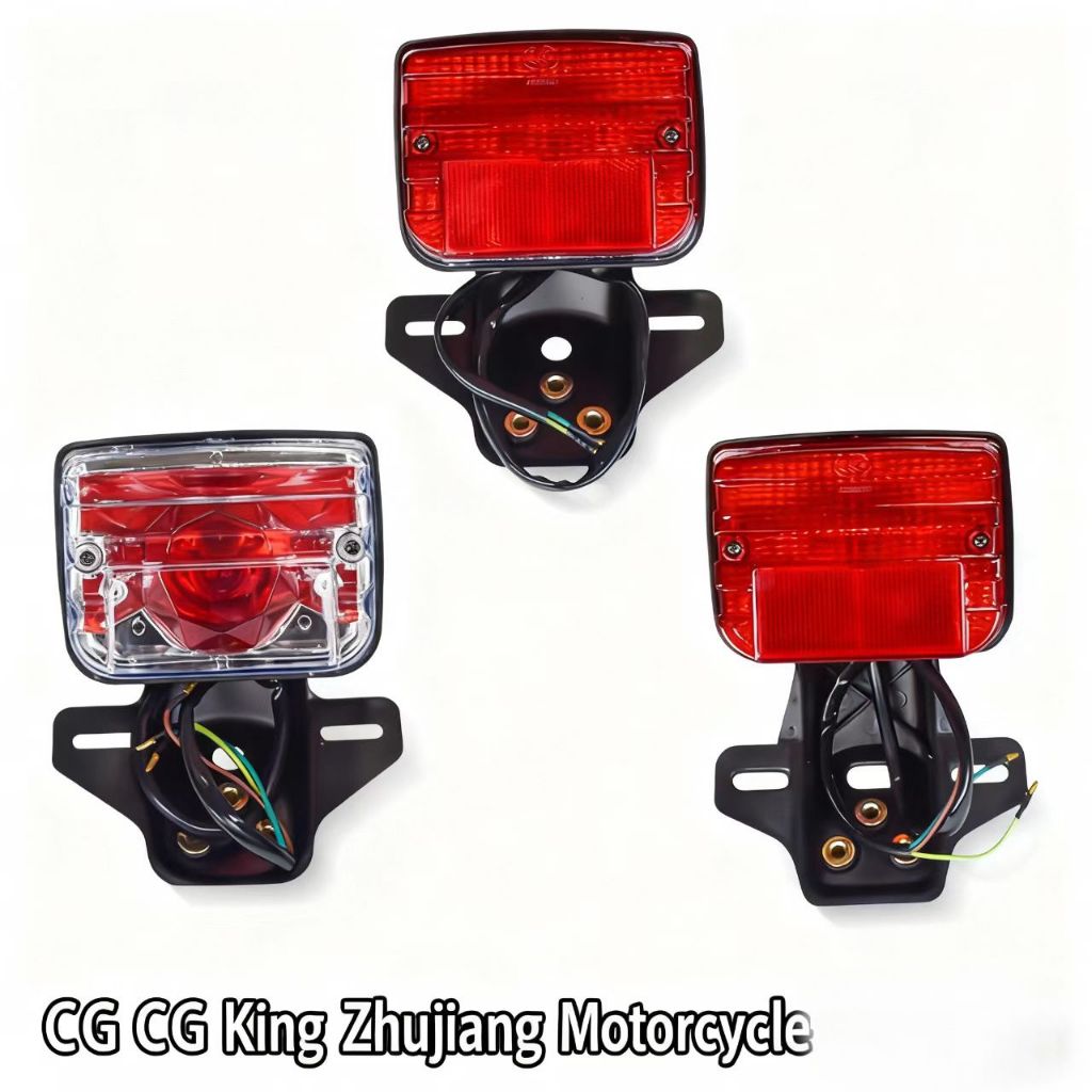 Xe máy mới và cũ CG125 sông Ngọc Trai ZJ125 đèn phanh sau CG nữ hoàng đuôi đèn lắp ráp khung sắt