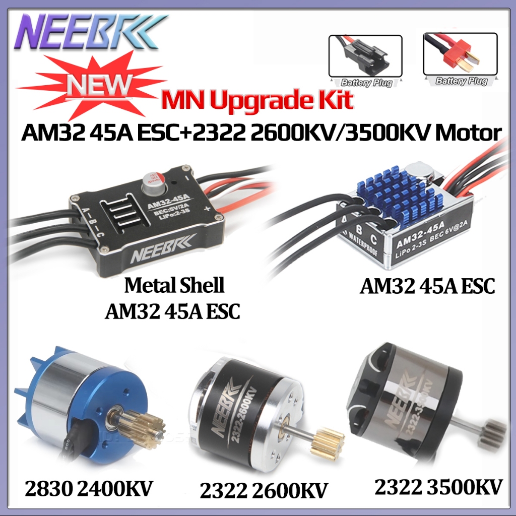 NEEBRC AM32 45A ESC SM3.0 / T Cắm 2322 2600KV / 2830KV / 3500KV Động Cơ Outrunner Không Chổi Than Ch